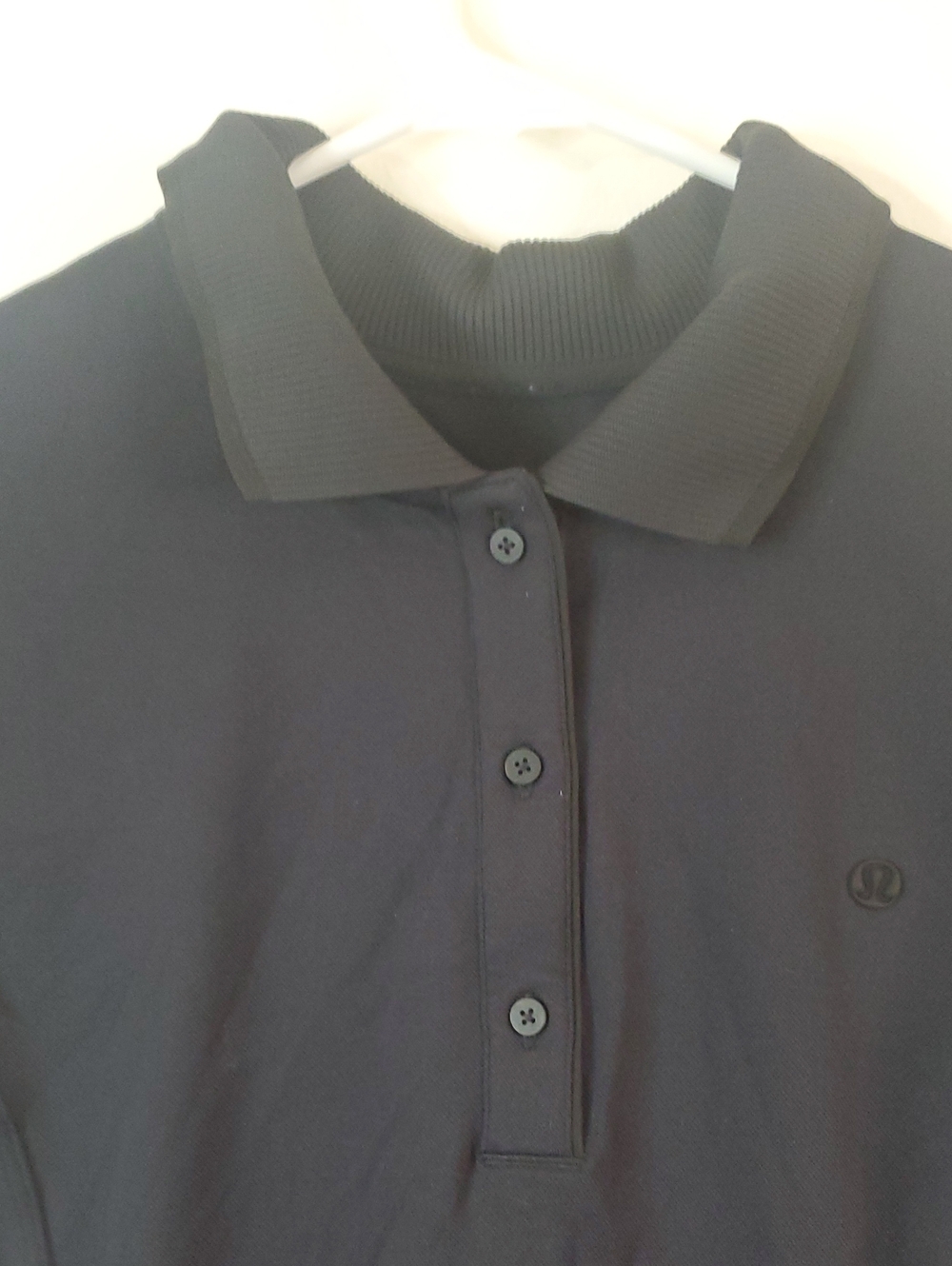 Lululemon Black Short Sleeve Polo Mini Dress Size S/M Golf Prep Sporty - Picture 3 of 13